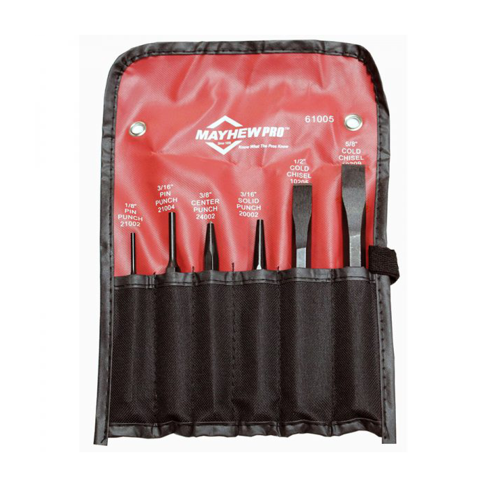 Mayhew Tools 6 Pc Pro Punch & Chisel Kit