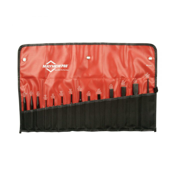 Mayhew Tools 14 Pc Pro Punch & Chisel Kit