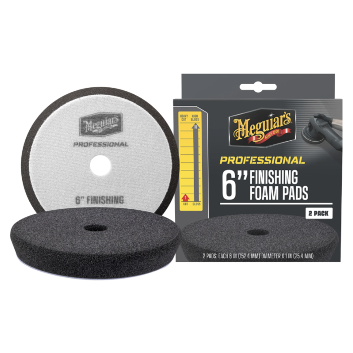 Meguiars Polishing Foam Pad (Black - 2pk) 6 in.