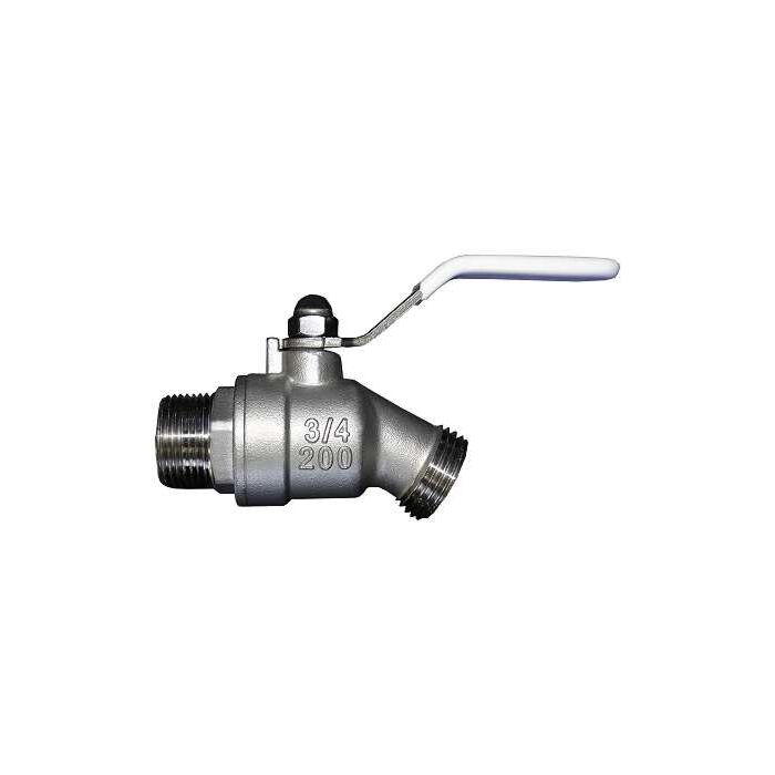 Hose bibb ball valve 3/4" SS
