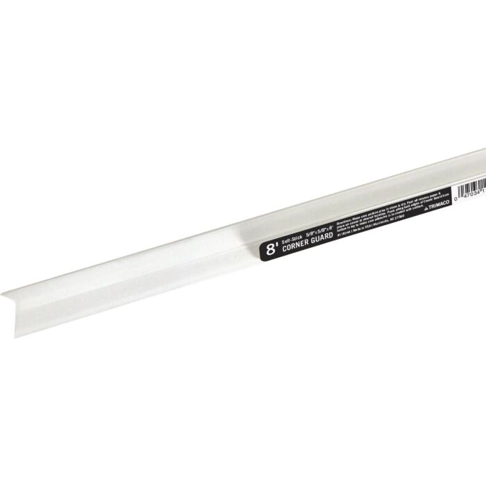 Trimaco 5/8 In. x 8 Ft. Self-Adhesive Clear Corner Guard
