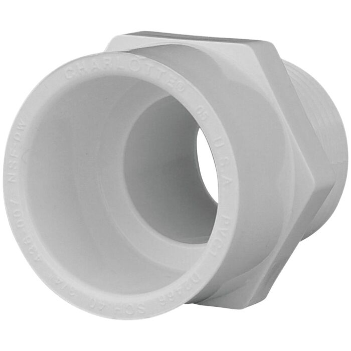 Charlotte Pipe 3/4 In. x 3/4 In. Schedule 40 Male PVC Adapter