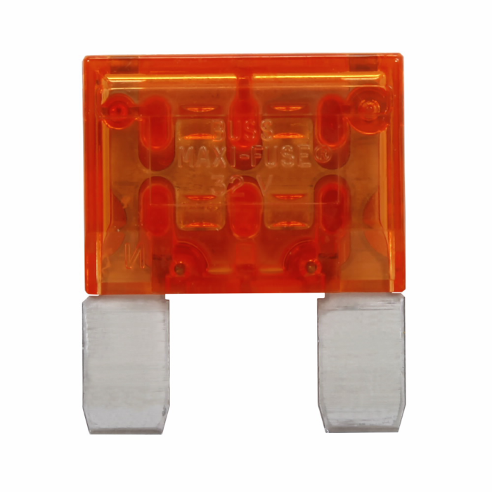 Edison Eaton Bussmann series MAX MAXI fuse, Color code orange, 32 Vdc, 40A, 1 kAIC, Non Indicating, MAXI fuse, Blade end, Colored plastic housing, zinc fuse element