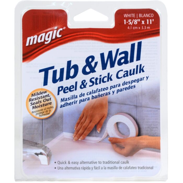 Magic Peel & Stick Caulk Strip (White) 1-5/8 in. x 11 ft