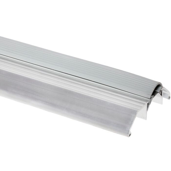 M-D Building Products 3-3/4 In. x 1-1/8 In. x 36 In. Silver Aluminum and Vinyl Heavy-Duty High-Profile Threshold