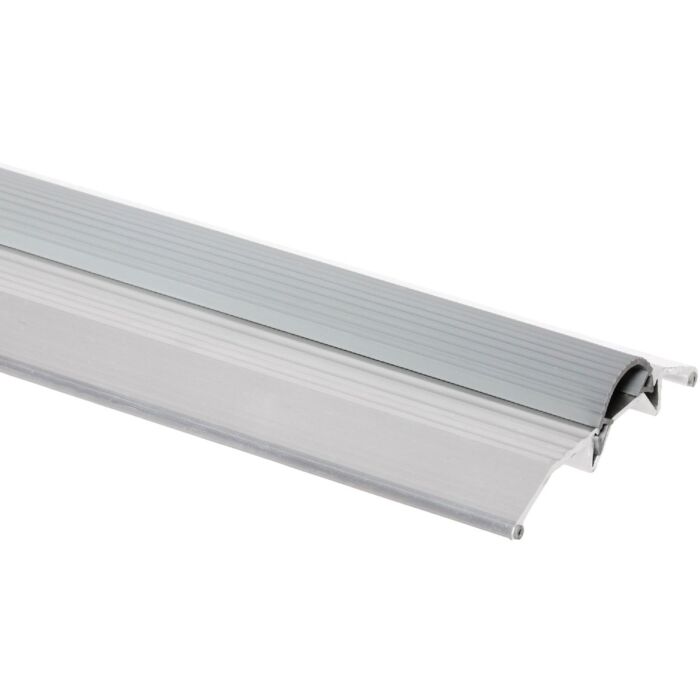 M-D Building Products 3-3/4 In. x 3/4 In. x 36 In. Silver Aluminum and Vinyl Heavy-Duty Low-Profile Threshold