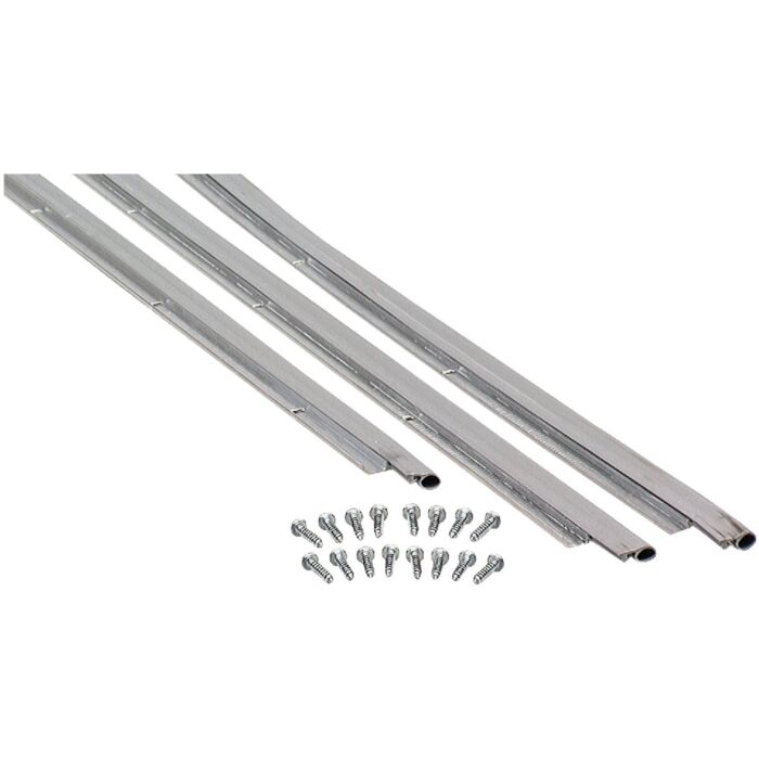 M-D Building Products Satin Nickel Aluminum and Vinyl Screw-on Top and Sides Door Seal Kit