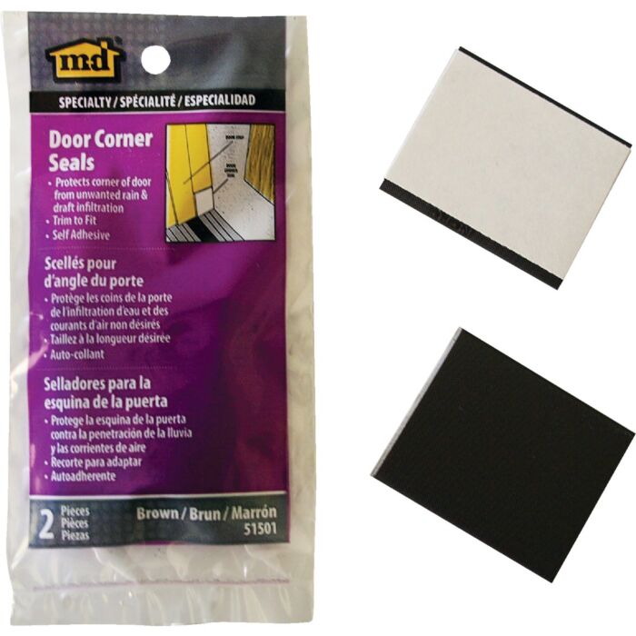 M-D Building Products Brown Door Corner Seal for Interior & Exterior Doors