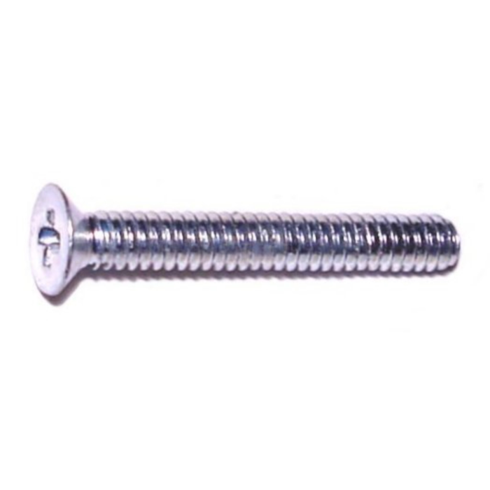 1.6mm - 0.35 x 12 mm Phillips Flat Head, Machine Screw, Zinc 