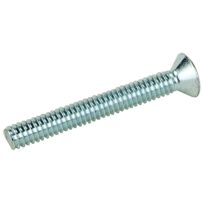 1/4"-20 x 2" Phillips Flat Head, Machine Screw, Zinc 
