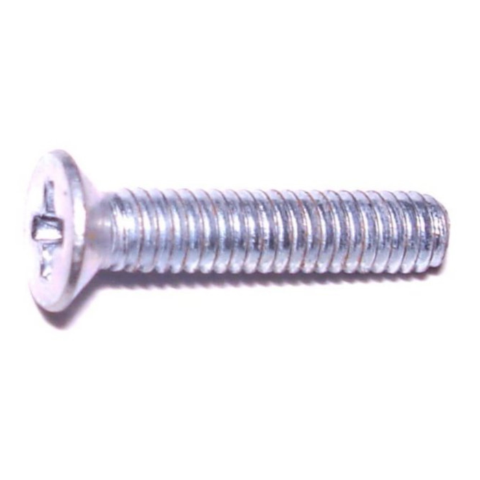 2.5 mm - 0.45 x 12 mm Machine Screw, Phillips Flat Head, Zinc 