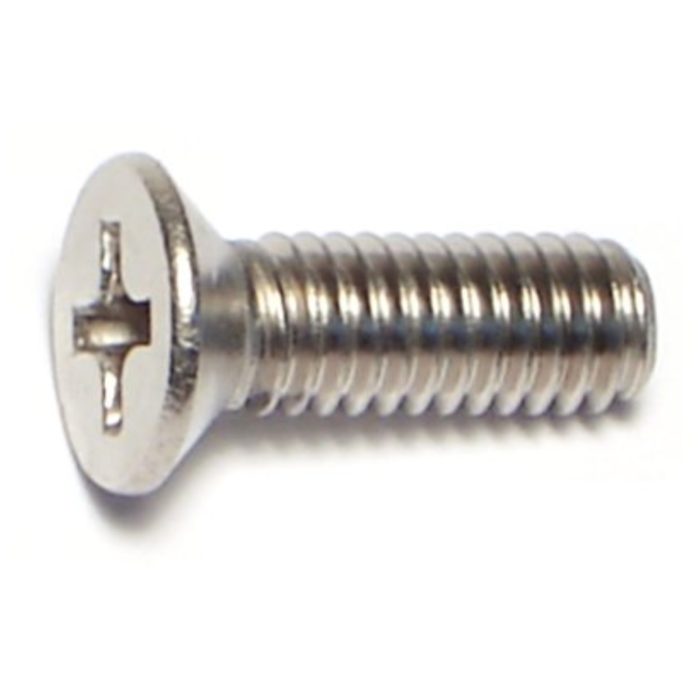 4 mm - 0.70 x 12 mm Machine Screw, Phillips Flat Head, Zinc 