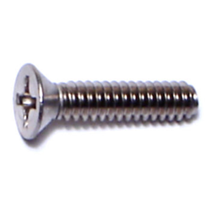 6-32 x 5/8" Phillips Flat Head, Machine Screw, Stainless Steel 