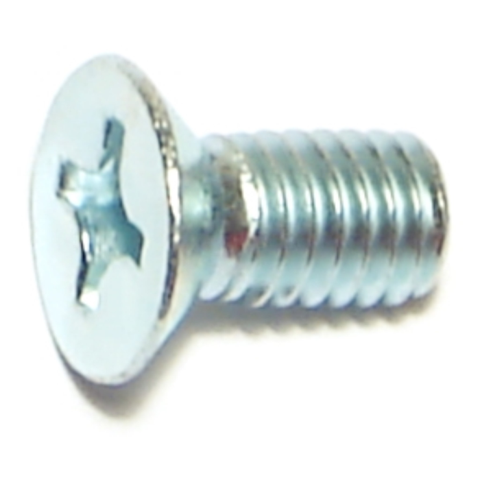 6 mm - 1.00 x 12 mm Phillips Flat Head, Machine Screw, Zinc 