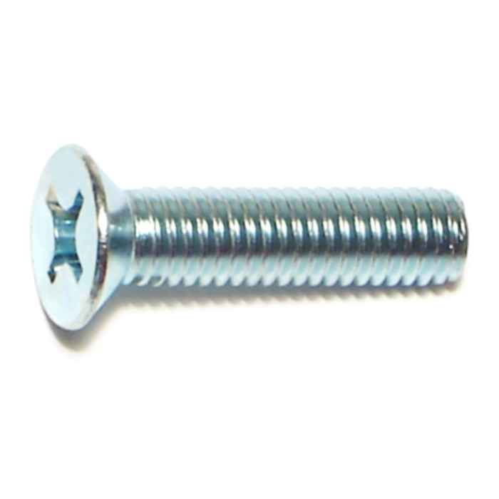 6 mm - 1.00 x 25 mm Phillips Flat Head, Machine Screw, Zinc 