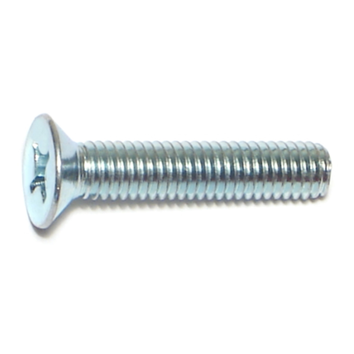 6 mm - 1.00 x 30 mm Phillips Flat Head, Machine Screw, Zinc 