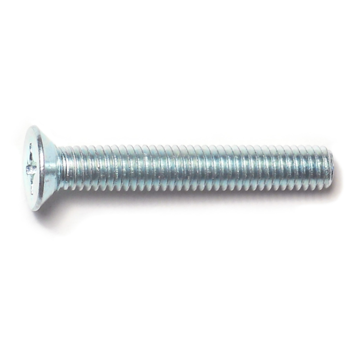 6 mm - 1.00 x 40 mm Phillips Flat Head, Machine Screw, Zinc 