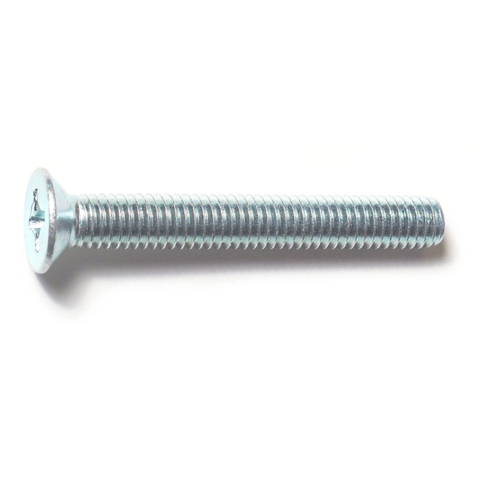 6 mm - 1.00 x 45 mm Phillips Flat Head, Machine Screw, Zinc 