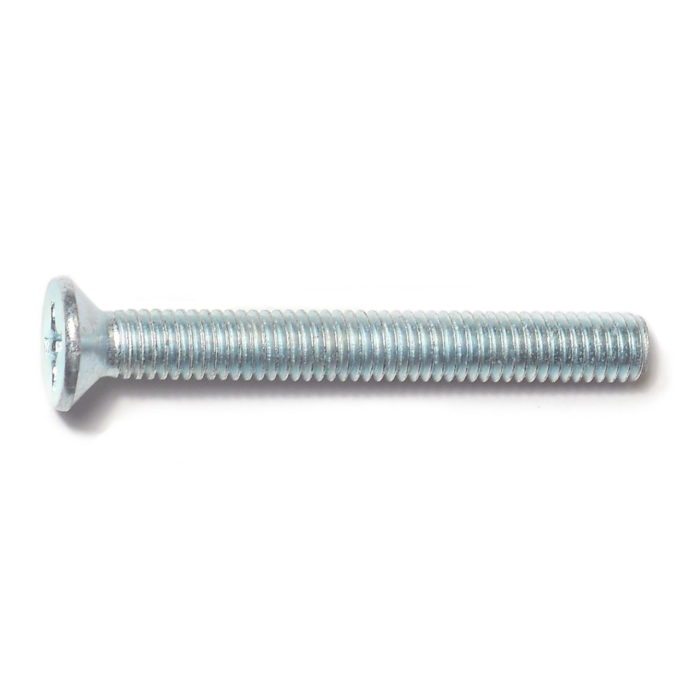 6 mm - 1.00 x 50 mm Phillips Flat Head, Machine Screw, Zinc 