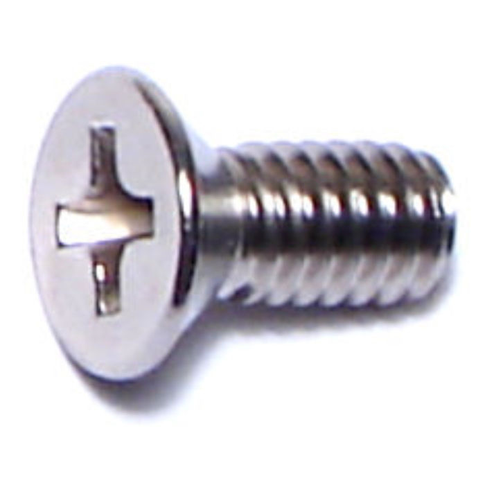 8-32 x 3/8" Phillips Flat Head, Machine Screw, Stainless Steel 