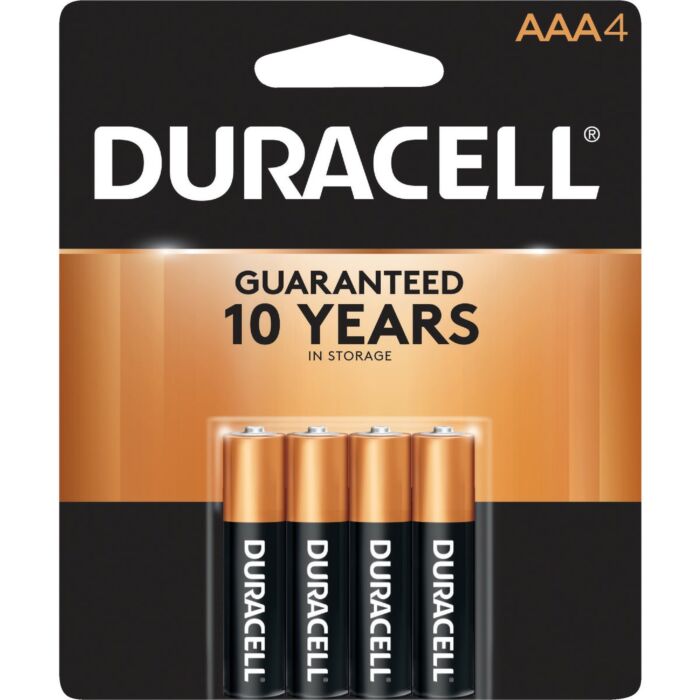 DuraCell CopperTop AAA Alkaline Battery (4-Pack)