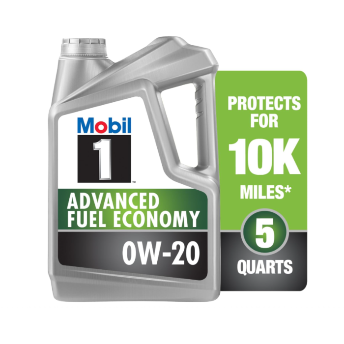 Mobil 1 Motor Oil 0W20 5 Quart