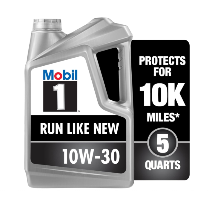 Mobil 1 Motor Oil 10W30 5 Quart