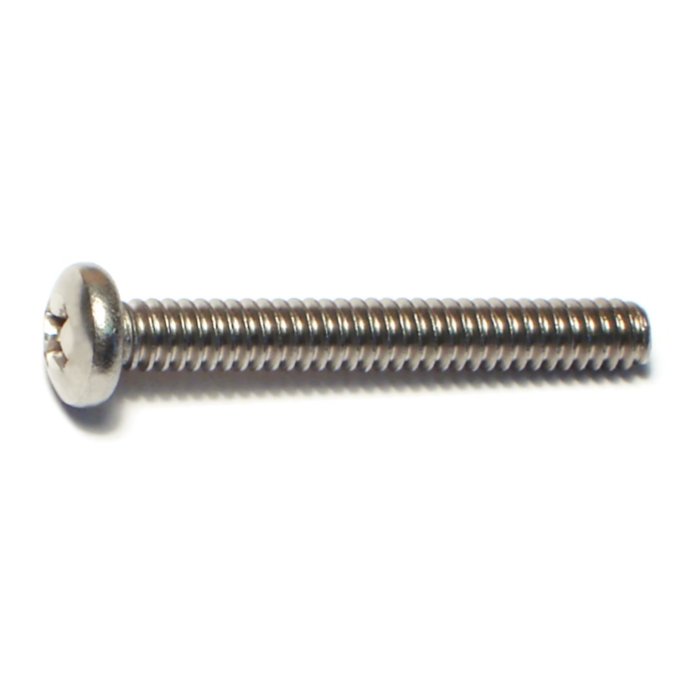 10-24 x 1-1/2" Phillips Pan Head, Machine Screw, Stainless Steel 