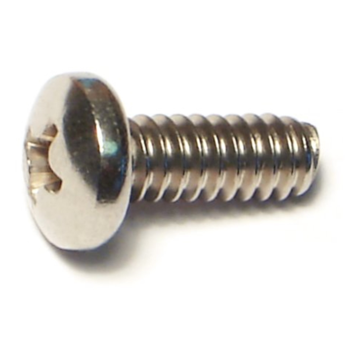 10-24 x 1/2" Phillips Pan Head, Machine Screw, Stainless Steel 