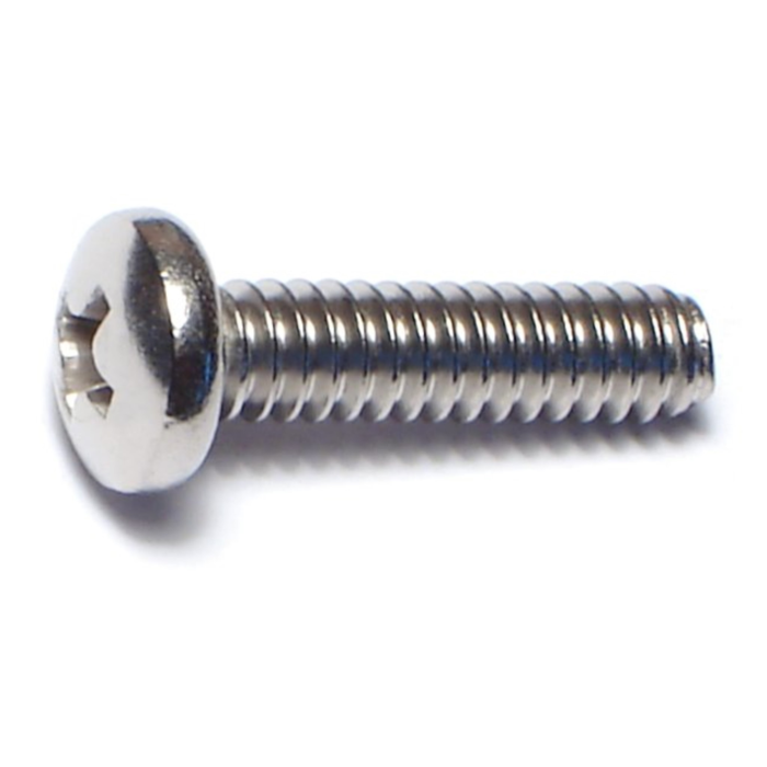 10-24 x 3/4" Phillips Pan Head, Machine Screw, Stainless Steel 