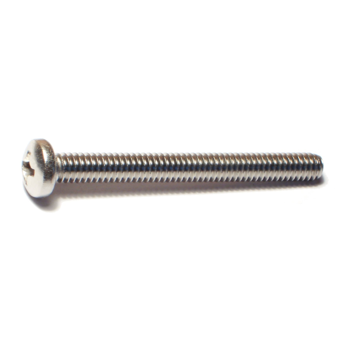 1/4"-20 x 2-1/2" Phillips Pan Head, Machine Screw, Stainless Steel 