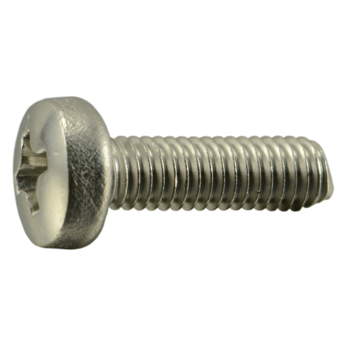 3 mm - 0.50 x 10 mm Machine Screw, Phillips Pan Head, Zinc 