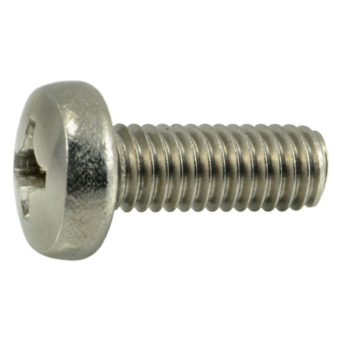 6 mm - 1.00 x 16 mm Machine Screw, Phillips Pan Head, Zinc 
