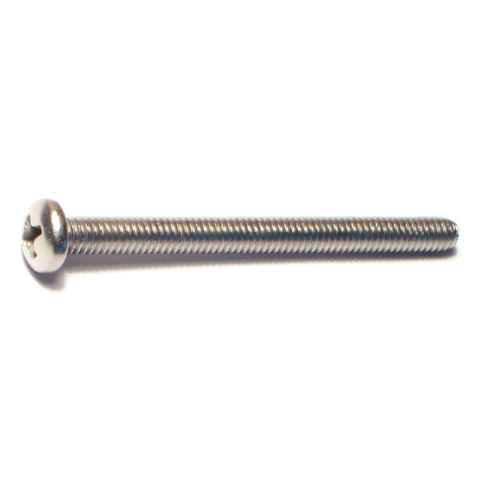 8-32 x 2" Phillips Pan Head, Machine Screw, Stainless Steel 