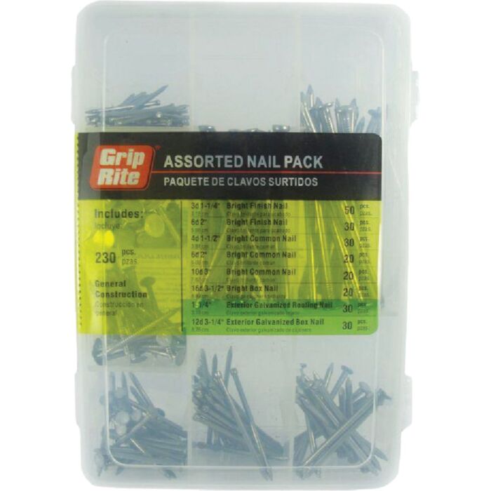 Do it Best Steel Nail Assortment Kit (230 Pcs.)