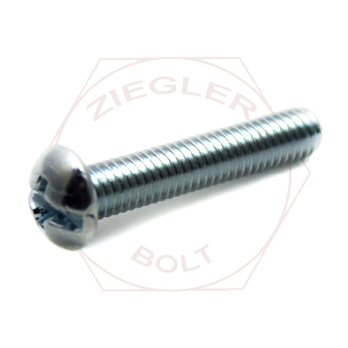 #10-24 6 in Round Head Slotted/Phillips Machine Screw