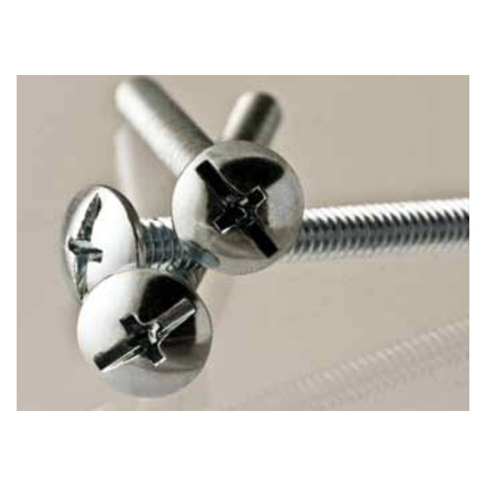 10-32 x 5/8" Combo Round Head, Machine Screw, Zinc 