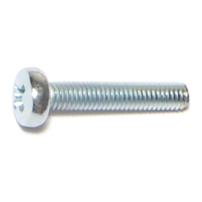 3 mm - 0.50 x 16 mm Phillips Pan Head, Machine Screw, Zinc 