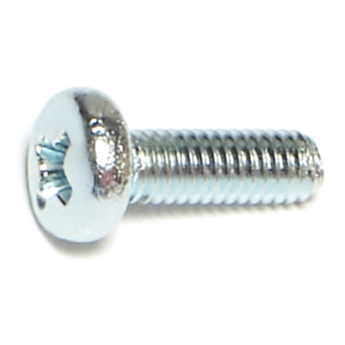 4 mm - 0.70 x 12 mm Phillips Pan Head, Machine Screw, Zinc 