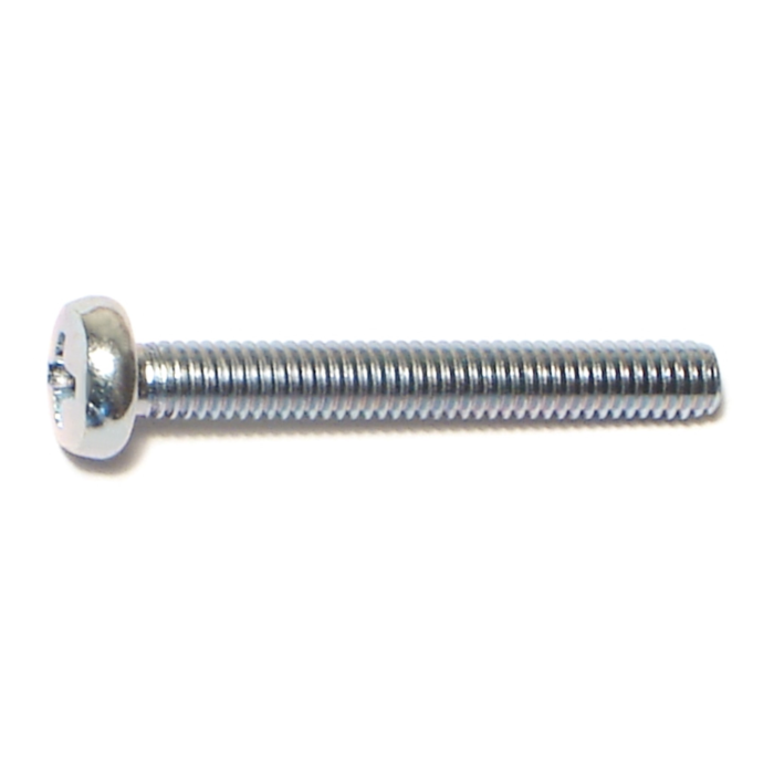 4 mm - 0.70 x 30 mm Phillips Pan Head, Machine Screw, Zinc 