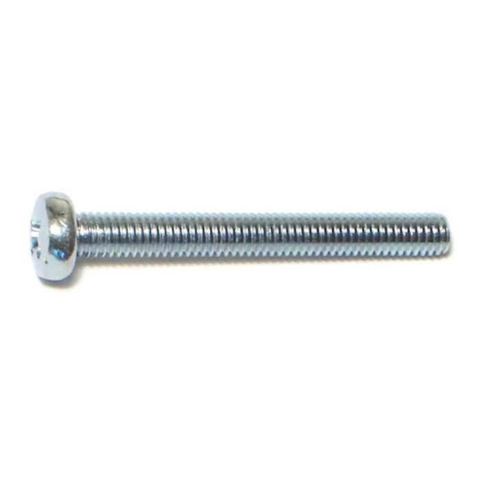 4 mm - 0.70 x 35 mm Phillips Pan Head, Machine Screw, Zinc 