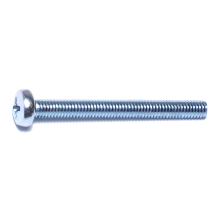 4 mm - 0.70 x 40 mm Phillips Pan Head, Machine Screw, Zinc 