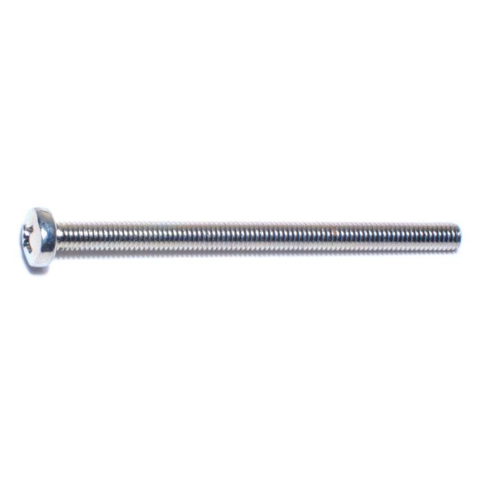 4 mm - 0.70 x 60 mm Phillips Pan Head, Machine Screw, Zinc 