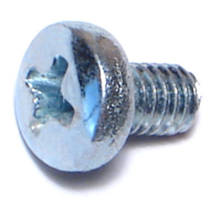 4 mm - 0.70 x 6 mm Phillips Pan Head, Machine Screw, Zinc 