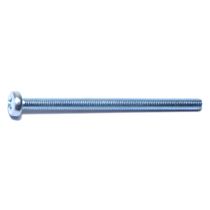 5 mm - 0.80 x 80 mm Phillips Pan Head, Machine Screw, Zinc 