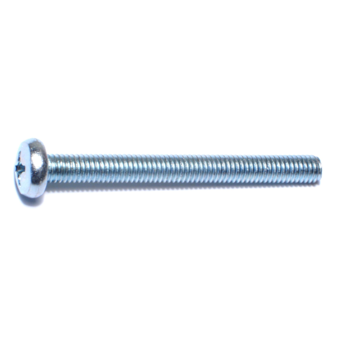 6 mm - 1.00 x 60 mm Phillips Pan Head, Machine Screw, Zinc 