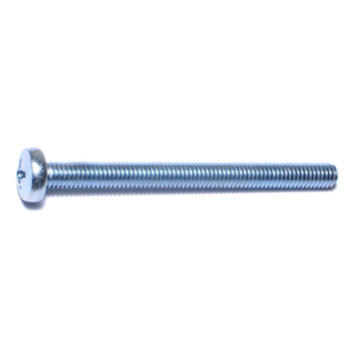 6 mm - 1.00 x 70 mm Phillips Pan Head, Machine Screw, Zinc 