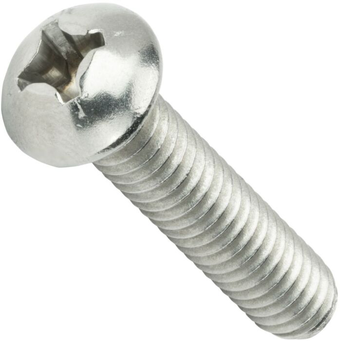 Star Stainless #8-32 1/2 in Round Head Phillips Machine Screw
