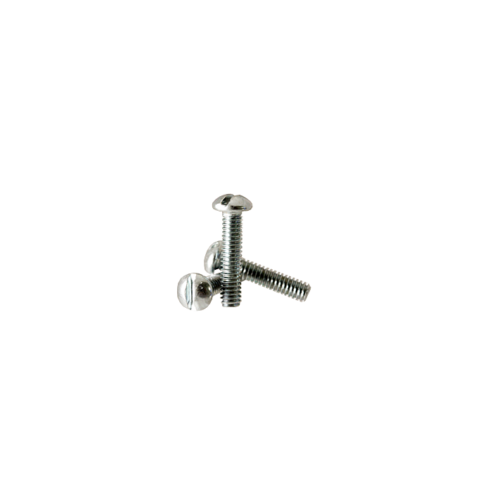 8-32 x 2-1/4" Slotted Round Head, Machine Screw, Zinc 