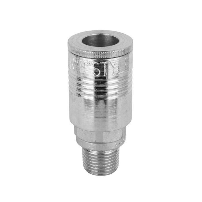 Milton 3/8 in MNPT Steel P-Style Hose Coupler